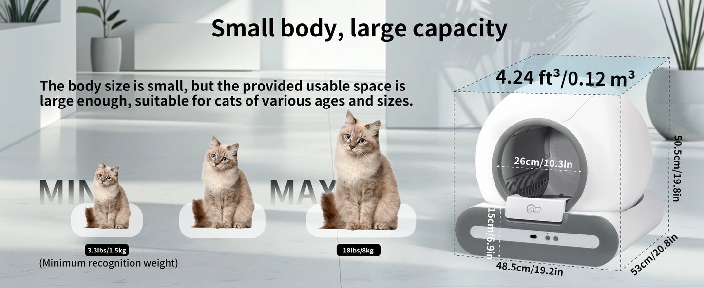 Smart Automatic Cat Litter Box