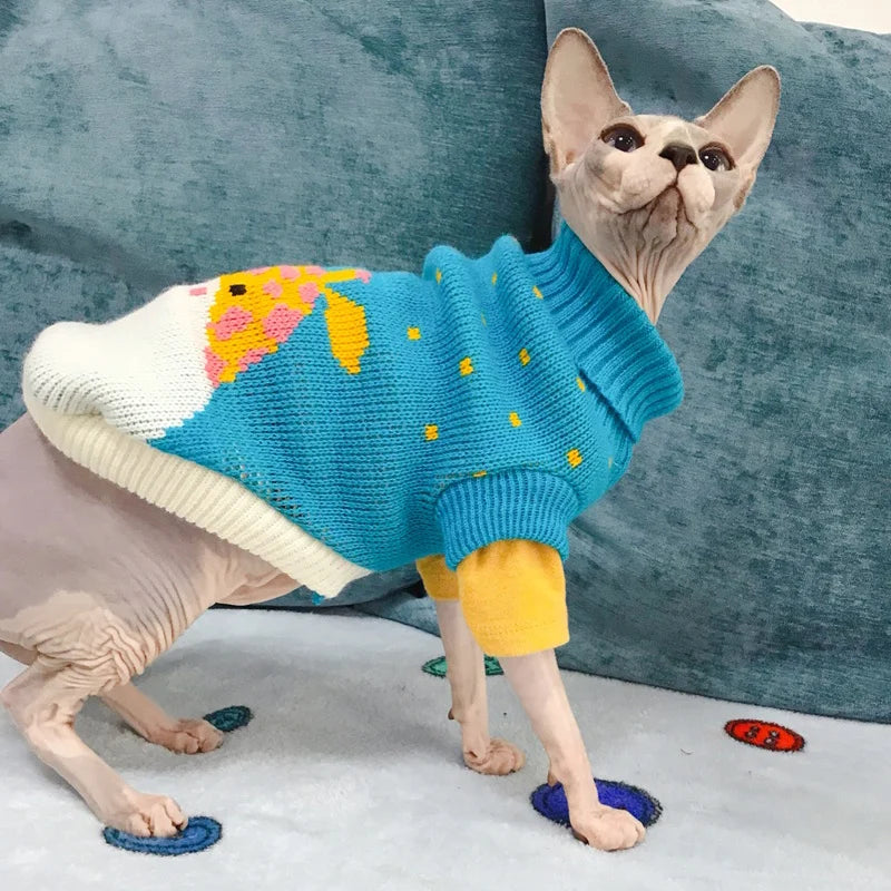 Cozy Winter Cat Sweater