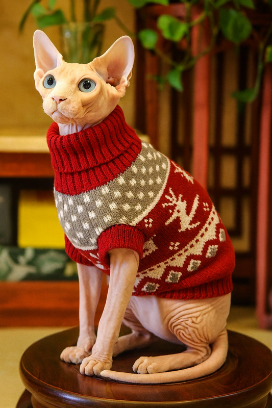 Cozy Winter Cat Sweater